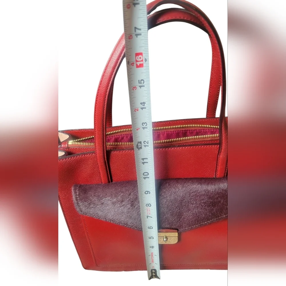 Kate Spade elegant burgundy and purple handbag